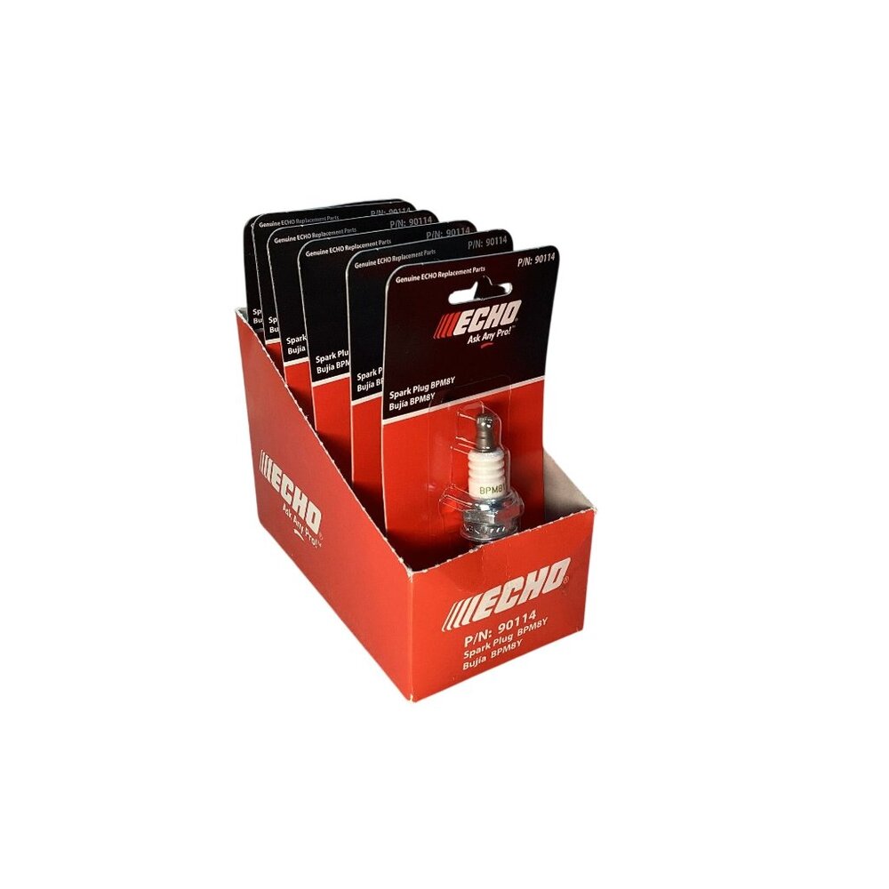 6 Pack GENUINE ECHO CHAINSAW SPARK PLUG FITS MANY MODELS NGK BPM8Y RETAIL BOX
